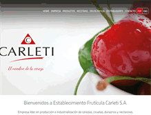 Tablet Screenshot of carleti.com.ar